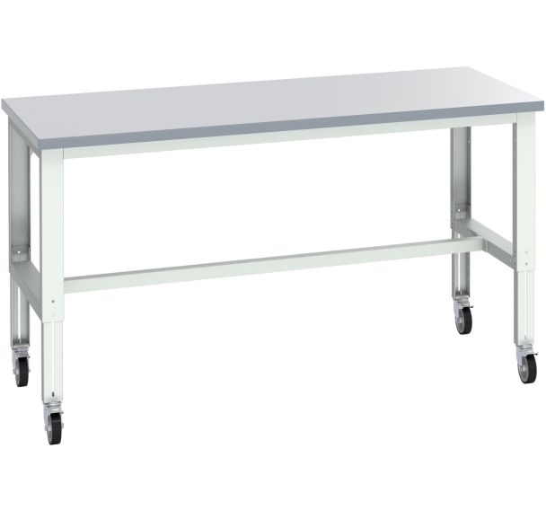 Banc Cubio sur roues-2000x900x840-1140mm-Bleu