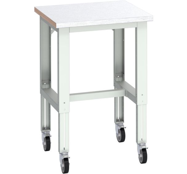 Banc Cubio sur roues acier-750x750x840-1140mm-Bleu