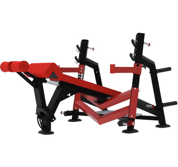 Banc Developpe Decline Olympique avec Cale Pied LAROQ Performance