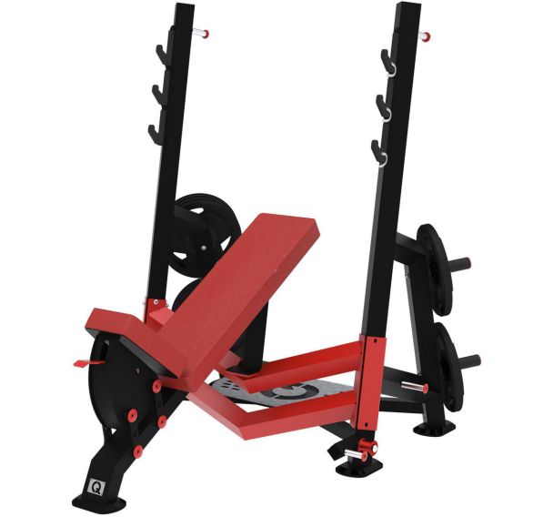 Banc Developpes Incline Olympique avec Cale Pied LAROQ Performance