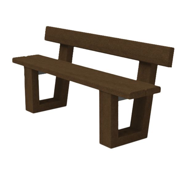 Banc ESCAPADE maternelle 120 cm plastique recyclé - Espace Urbain