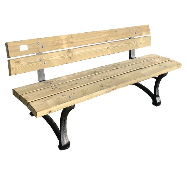 Banc Elysée bois pin sur mesure