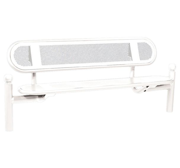 Banc Estoril 1.80 m acier pommeau Boule - Procity