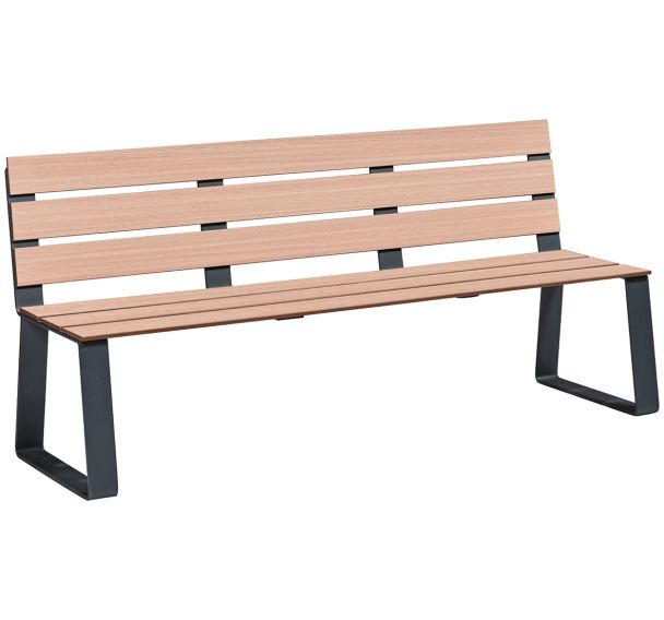 Banc HAVANE 1.80 m bois/métal - BUTON DESIGN