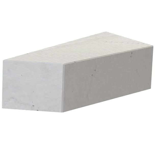 Banc Hepta 139,5 x 90 x 202 x 56 cm - gris lisse