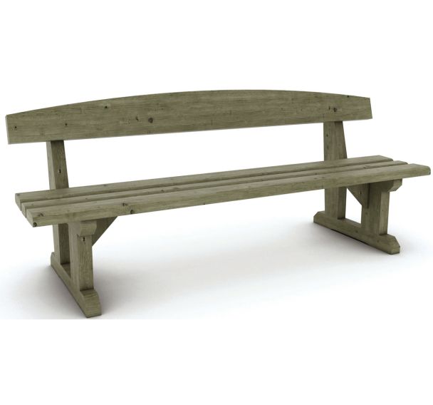 Banc Hoedic 200x60x80 cm - pin traité
