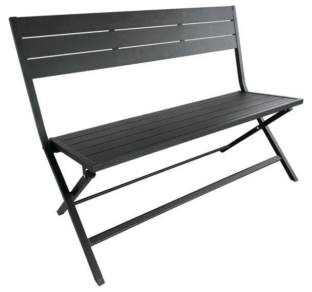 Banc Lucca 120 cm pliant alu - graphite
