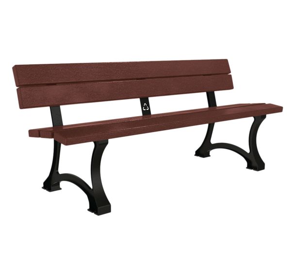 Banc Mora 1.80 m fonte/plastique recyclé - Procity