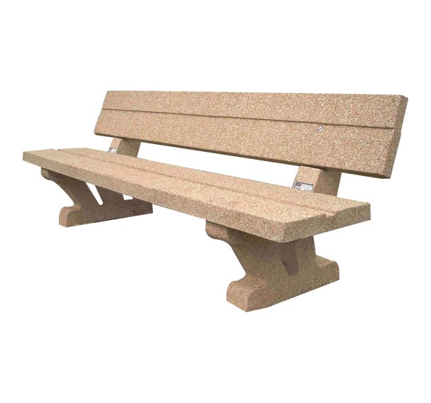 Banc OTTAWA 2 m béton gravillons lavés