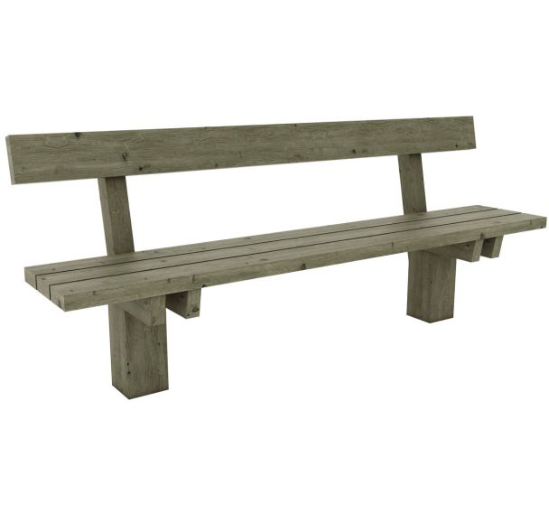 Banc Ouessant pin traité - Manutan Expert