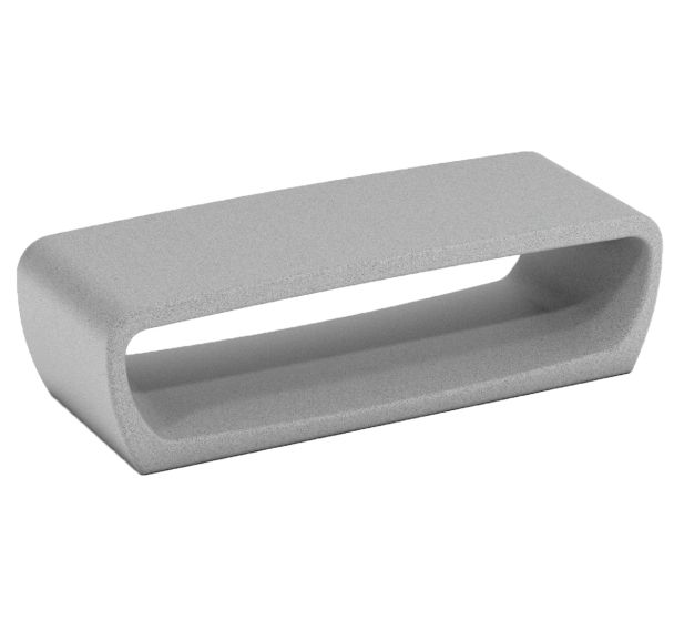 Banc PETRUS 164 cm en béton gris granite