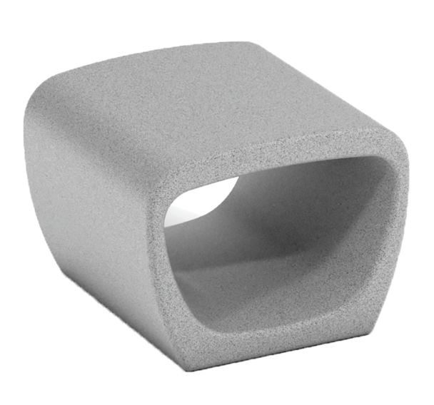 Banc PETRUS 1 place en béton gris granite