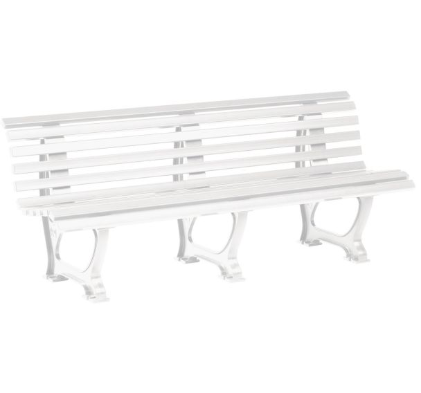 Banc PVC Blanc 2 m