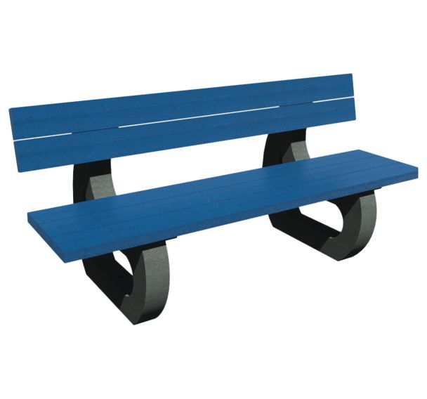 Banc Parc 180 cm plastique recyclé - Espace Urbain