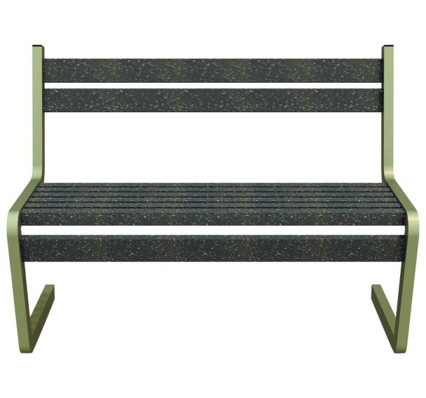 Banc SPARKLING 110.6 cm lattes Ipra structure alu - Urbemob