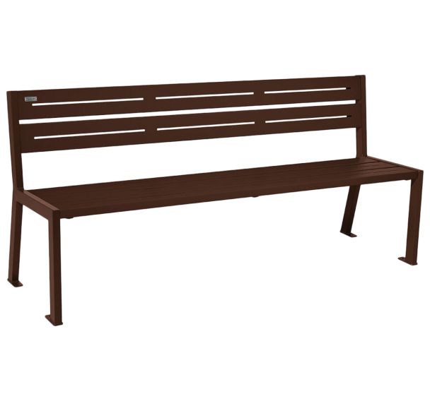 Banc Silaos 1.80 m 5 lames acier - Procity