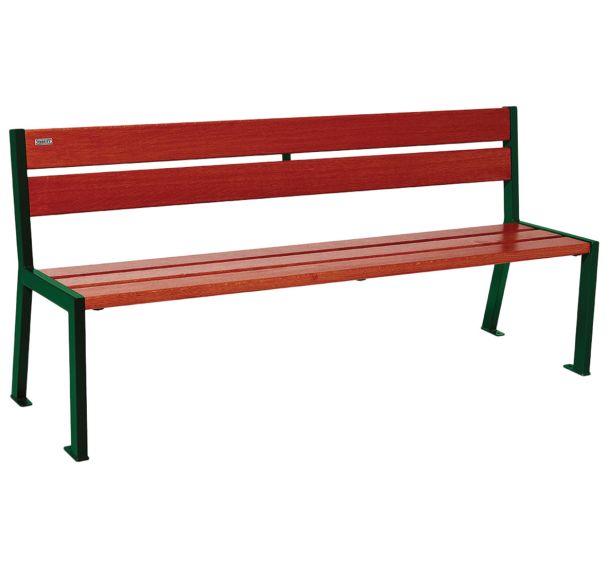 Banc Silaos 5 lames acier/bois - Procity
