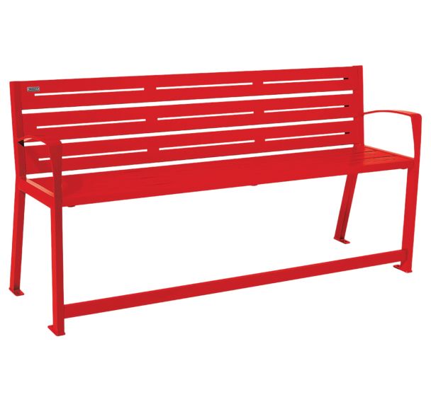 Banc Silaos Sénior accoudoirs 1.80 m acier - Procity