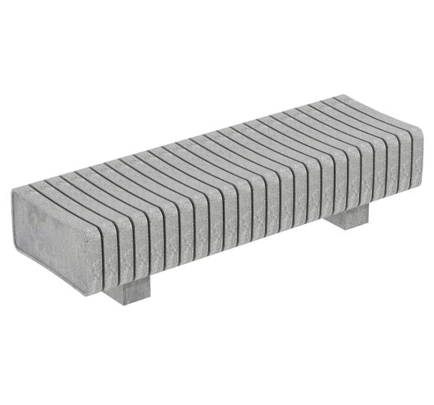 Banc VERTEBRA droit 185 cm plastique recyclé