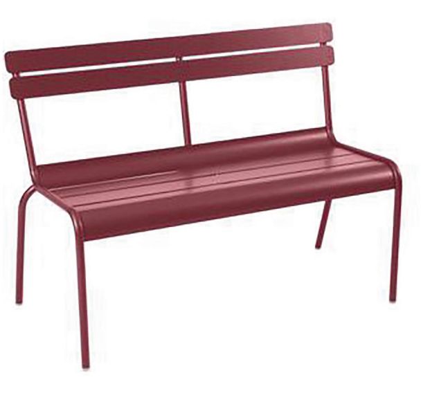 Banc à dossier 2/3 places Luxembourg L. 118 cm Fermob