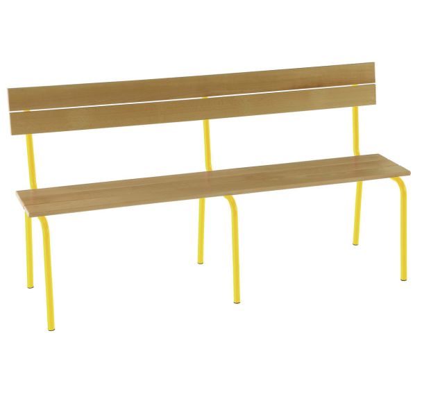 Banc assise 3 lames avec dossier - Manutan Expert