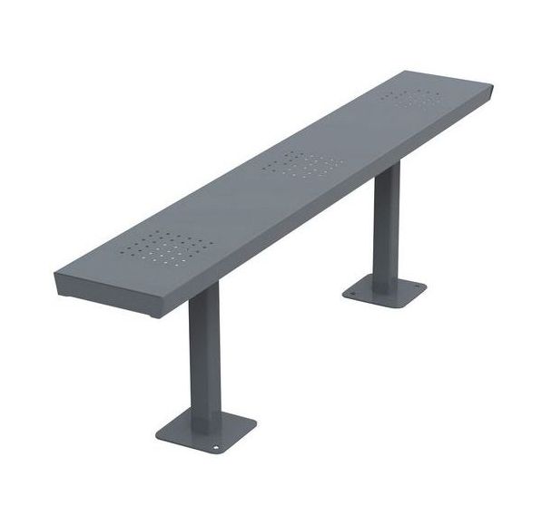Banc assise tôle pour abri Abri Plus