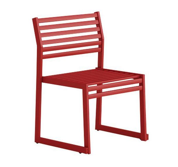 Banc avec dossier en acier galvanisé - 60 cm - Urbantime