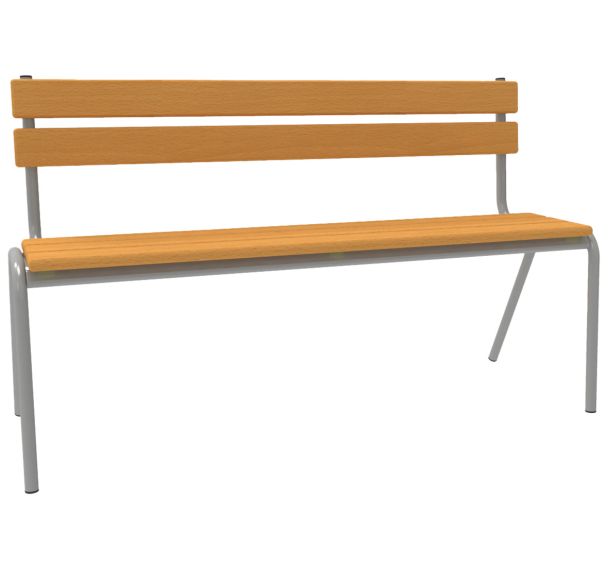 Banc avec dossier primaire