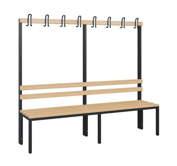 Banc bois - 4 à 8 patères - Simple face - CP