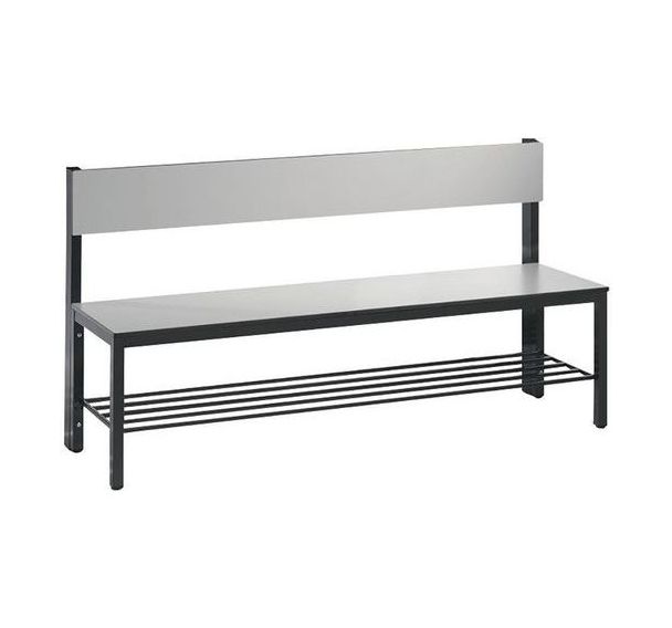 Banc bois avec dossier Basic Plus - avec et sans grille - CP