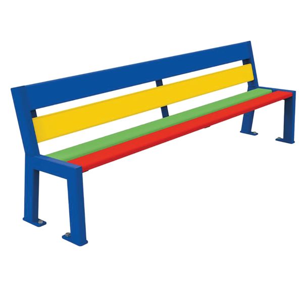 Banc bois et acier Silaos Procity