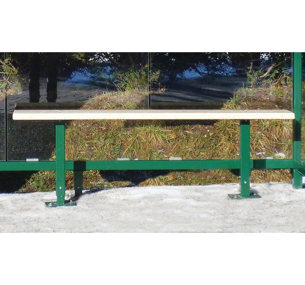 Banc bois pour abri fumeurs basic - Lieusaint