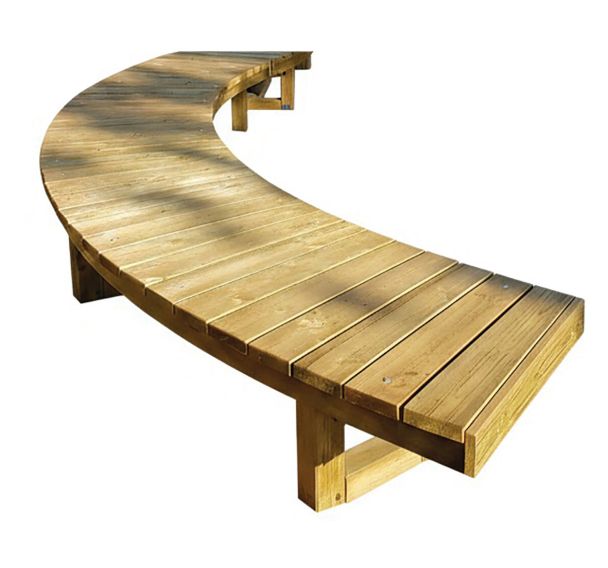 Banc circulaire 2 m bois - Boisdexter