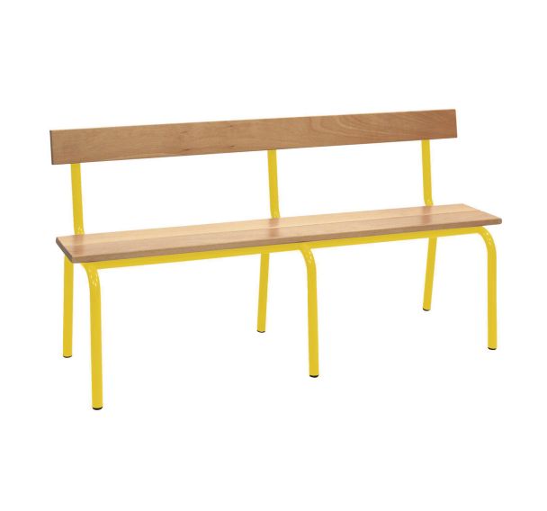 Banc maternelle avec dossier longueur 160 cm - Manutan Expert