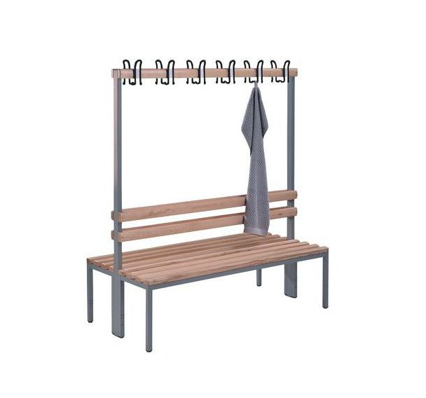 Banc bois à patères CP - 8 à 16 patères - Double face - CP