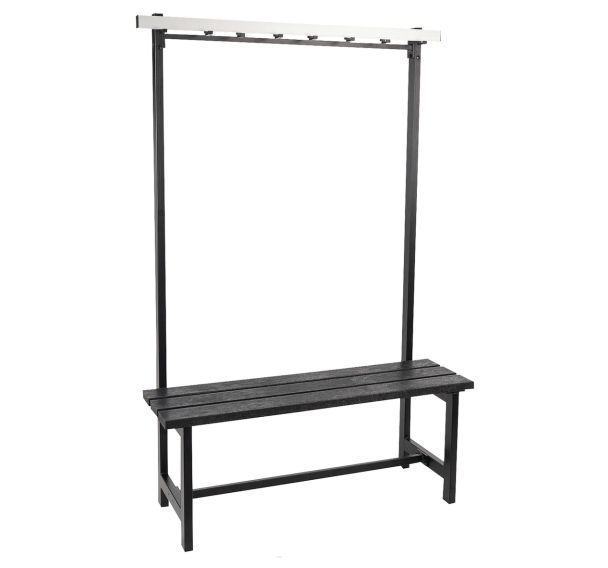 Banc patère pvc Gardelux - 8 patères - Simple face