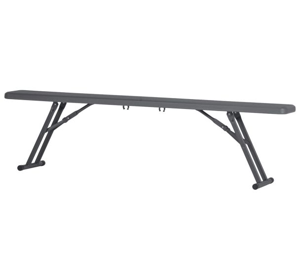 Banc pliant Oktober 175 - 175 cm gris foncé
