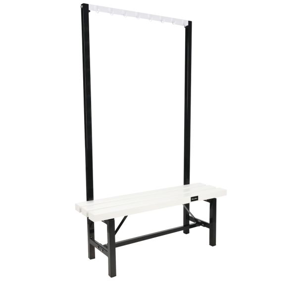 Banc pvc à patères PVC blanc - À monter - Manutan Expert