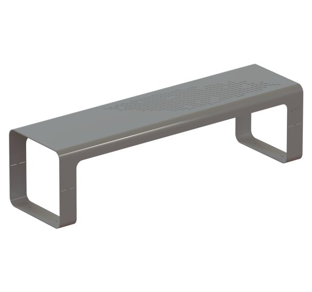 Banc sans dossier Zigzag droit 170 cm acier Tolerie Forezienne