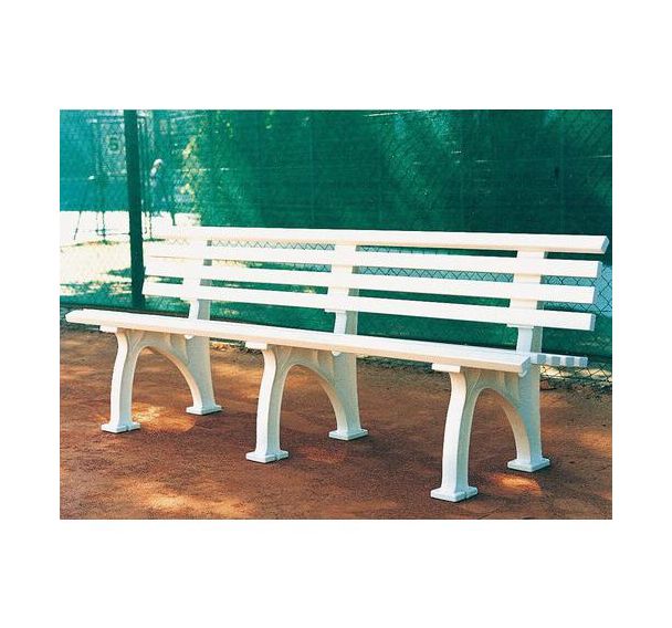 Banc tennis pour joueurs en résine
