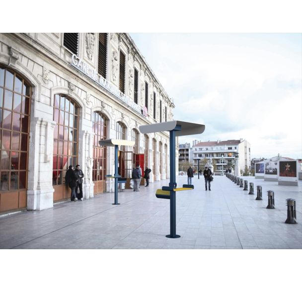 Banc urbain connecté Nomad Tolerie Forezienne