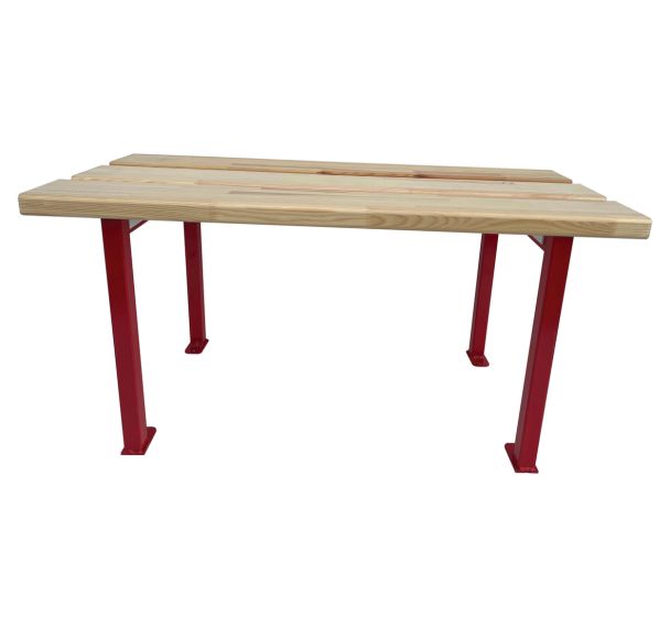 Banc vestiaire fixation au sol