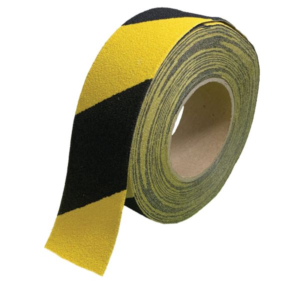 Bande auto-adhésif antidérapant 18,30 m x 5 cm jaune/noir