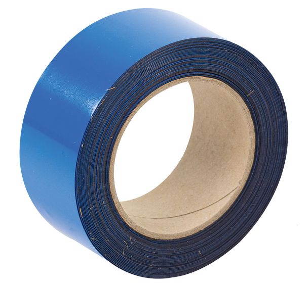 Bande magnétique effaçable pour marquage 10m - Bleu - Manutan Expert