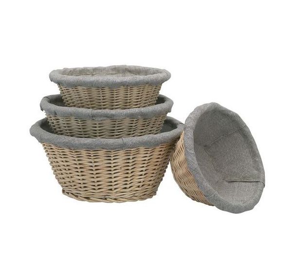 Bannetons osier rond entoilé Matfer
