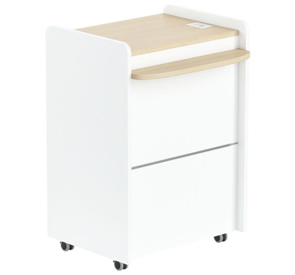 Banque accueil mobile Eden 2 portes largeur 80 cm profondeur 60 cm MBA