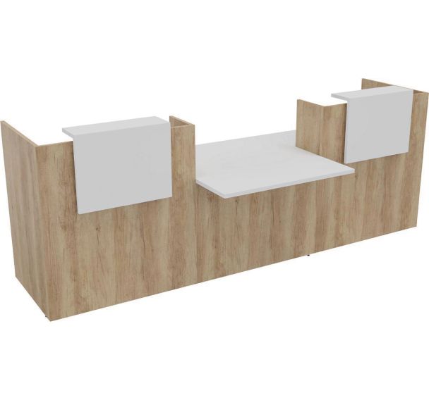 Banque d'accueil Filia + module  PMR centré 3 m - Buronomic