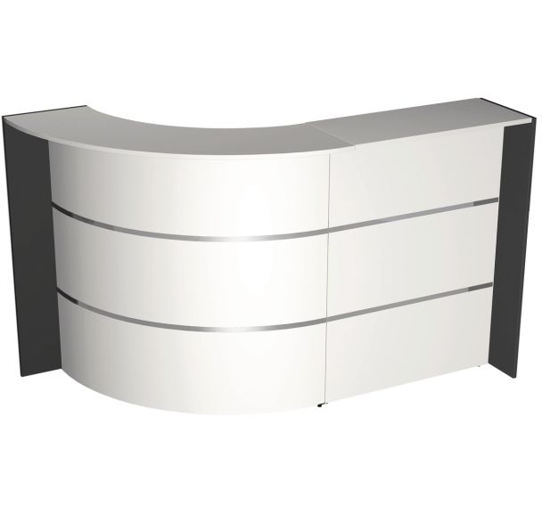 Banque d'accueil compact Bari Blanc Bari
