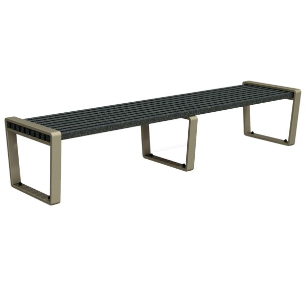 Banquette Arbane droite 240 cm Ipra/alu - Urbemob