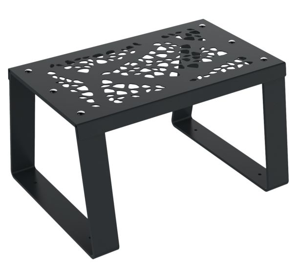 Banquette HAVANE 1 place effet cailloux métal BUTON DESIGN